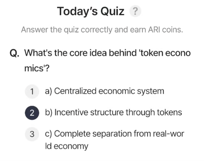 ARI Wallet Daily Quiz Answer 11 April 2025 (AriChain)